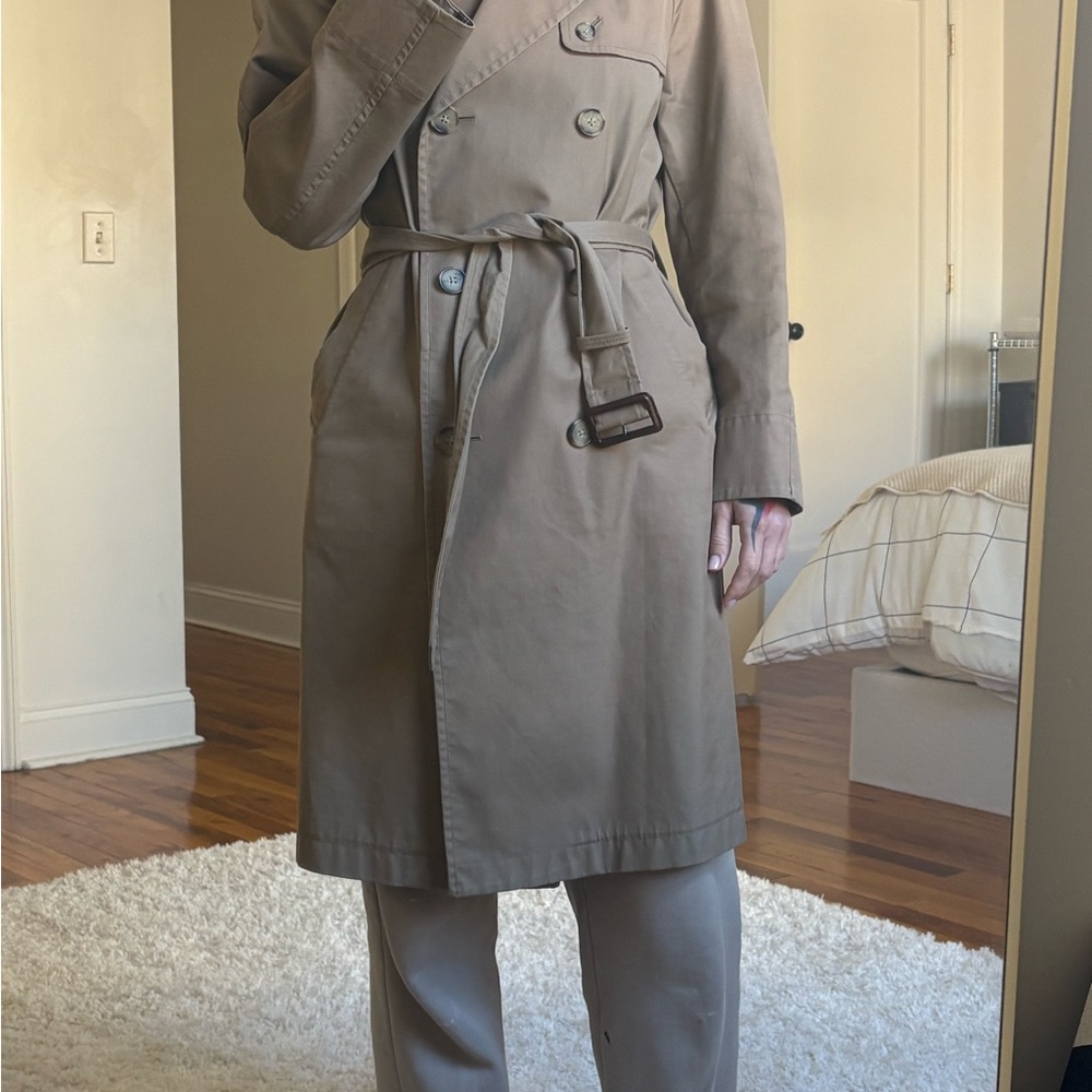 Elegant Beige Trench Coat